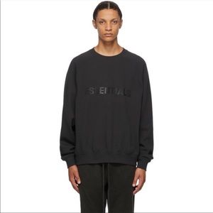 Authentic black essentials fear of god sweater